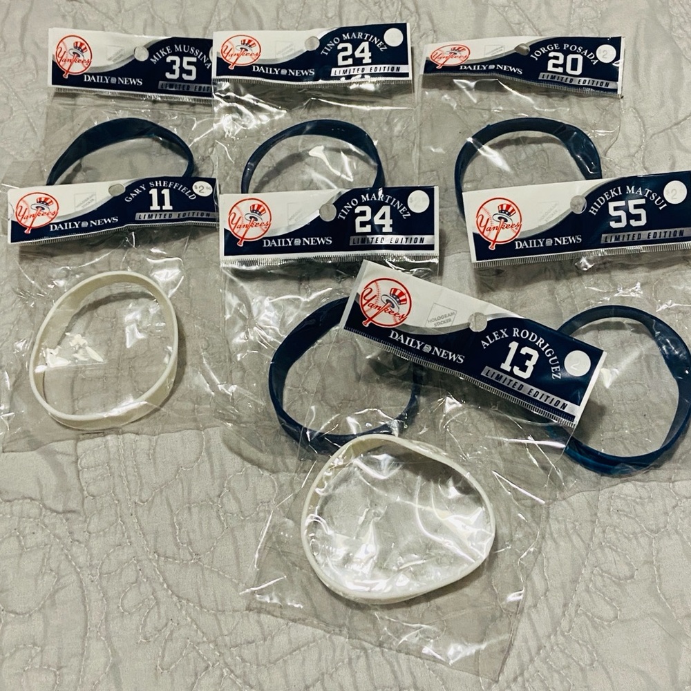 Yankees limited edition Wristbands Set